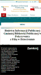 Mobile Screenshot of bip.biblioteka.pokrzywnica.pl