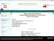 Tablet Screenshot of bip.biblioteka.pokrzywnica.pl